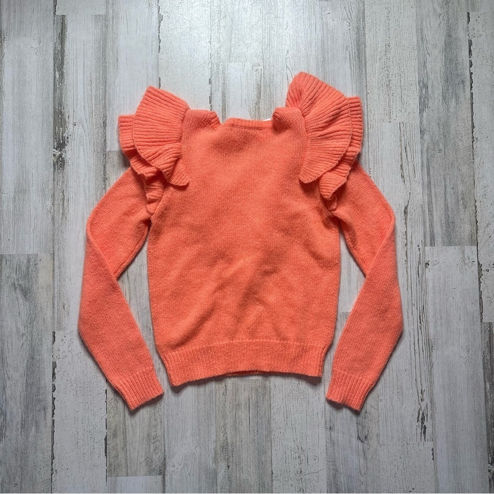 NWT Lilly Pulitzer Marceline Ruffle Sweater in Cantaloupe Size XXS - Picture 5 of 5